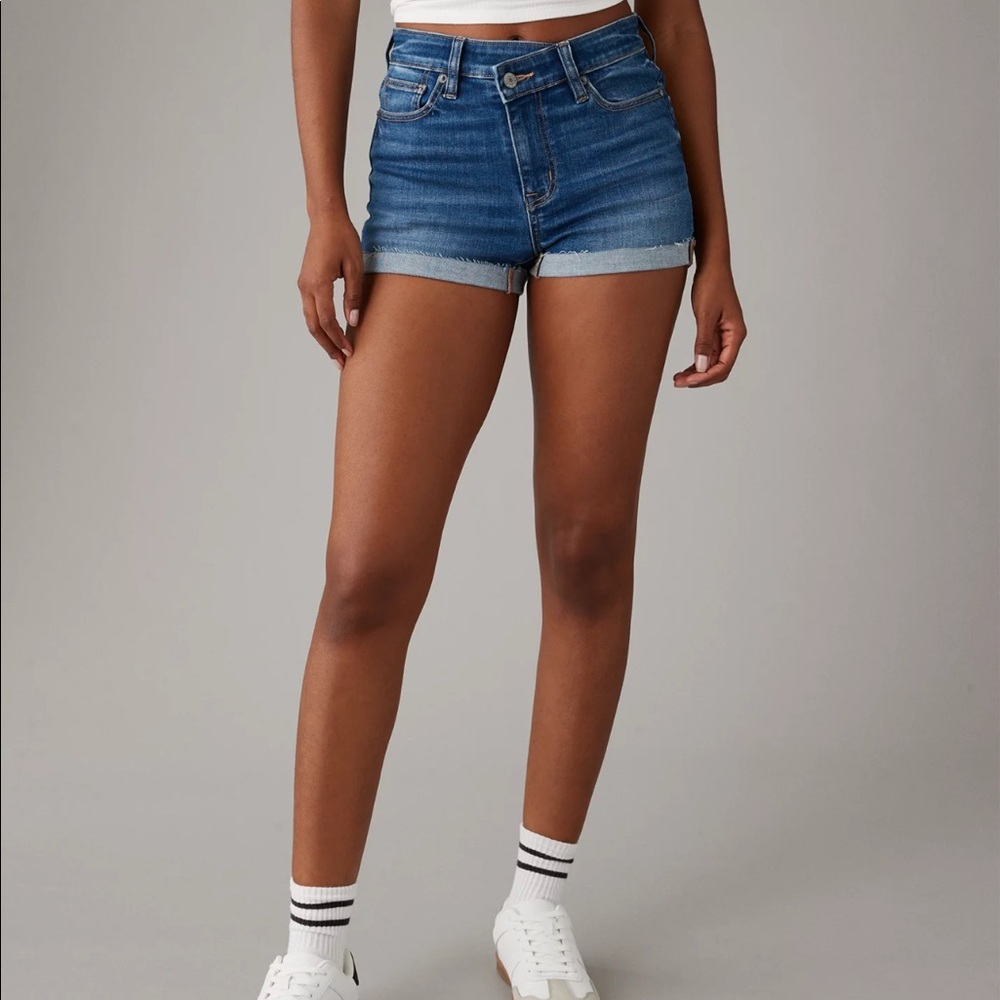 AE Next Level High-Waisted Denim Short